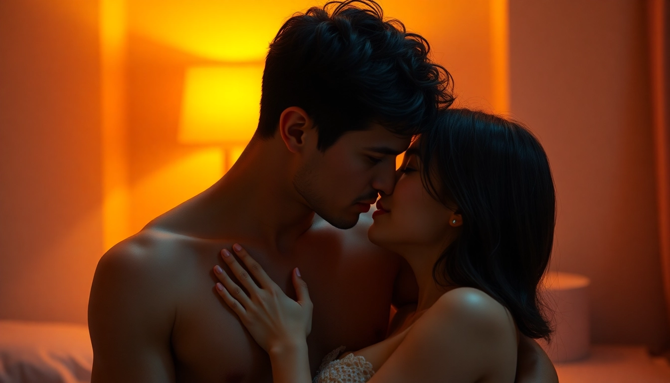 Authentic NSFW AI-generated scene showcasing detailed, realistic adults in intimate setting, emphasizing emotional connection and visual fidelity.