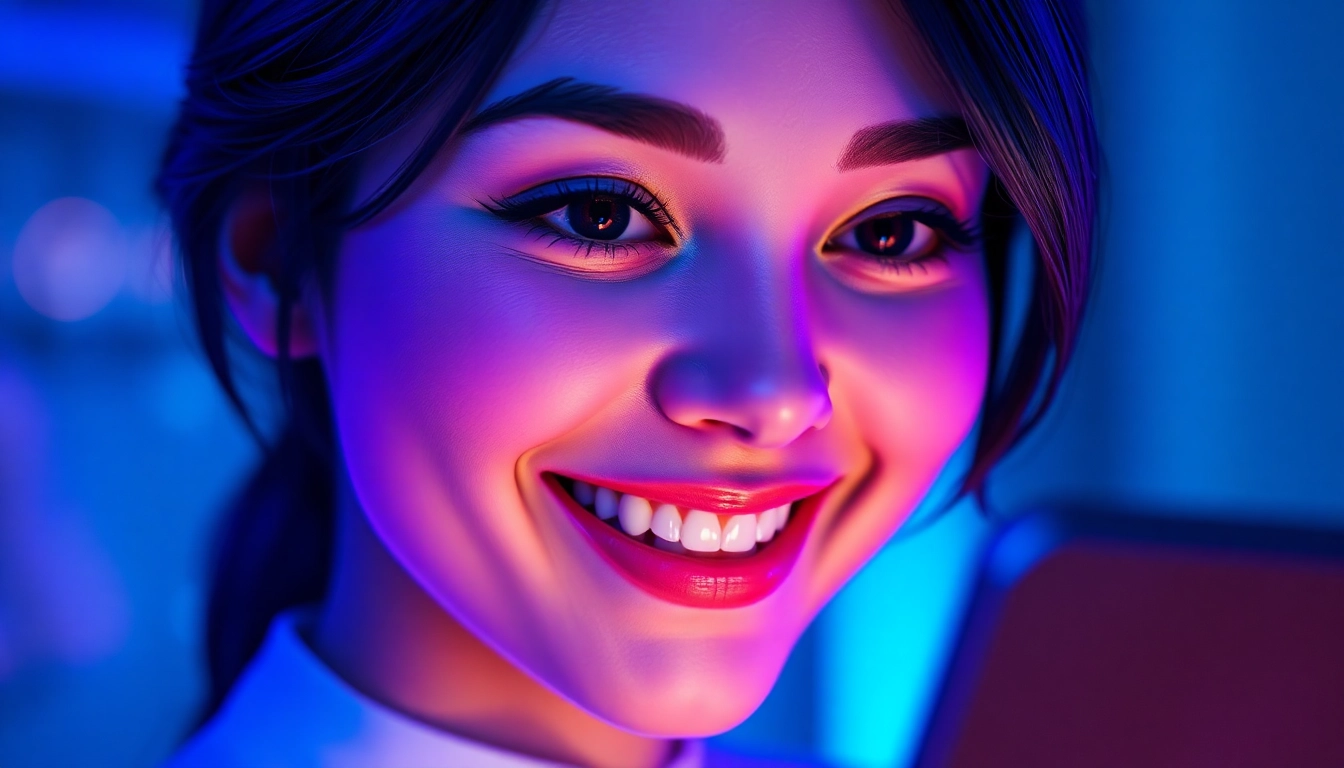 Engage with an AI girlfriend chat through a friendly digital avatar on a sleek screen, showcasing personalized and supportive conversation capabilities for users seeking virtual companionship.