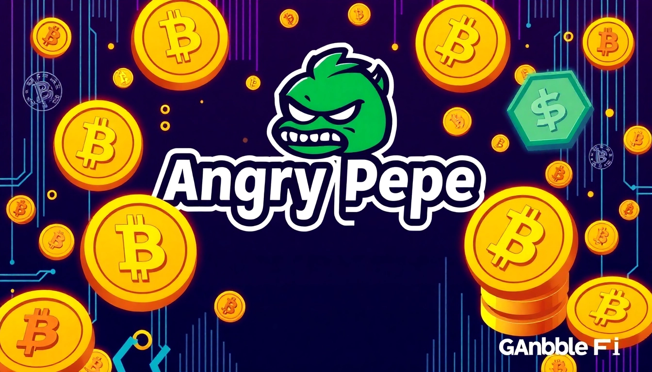 Analyze Angry Pepe Fork Token Supply with dynamic crypto graphics and GambleFi visuals for investors